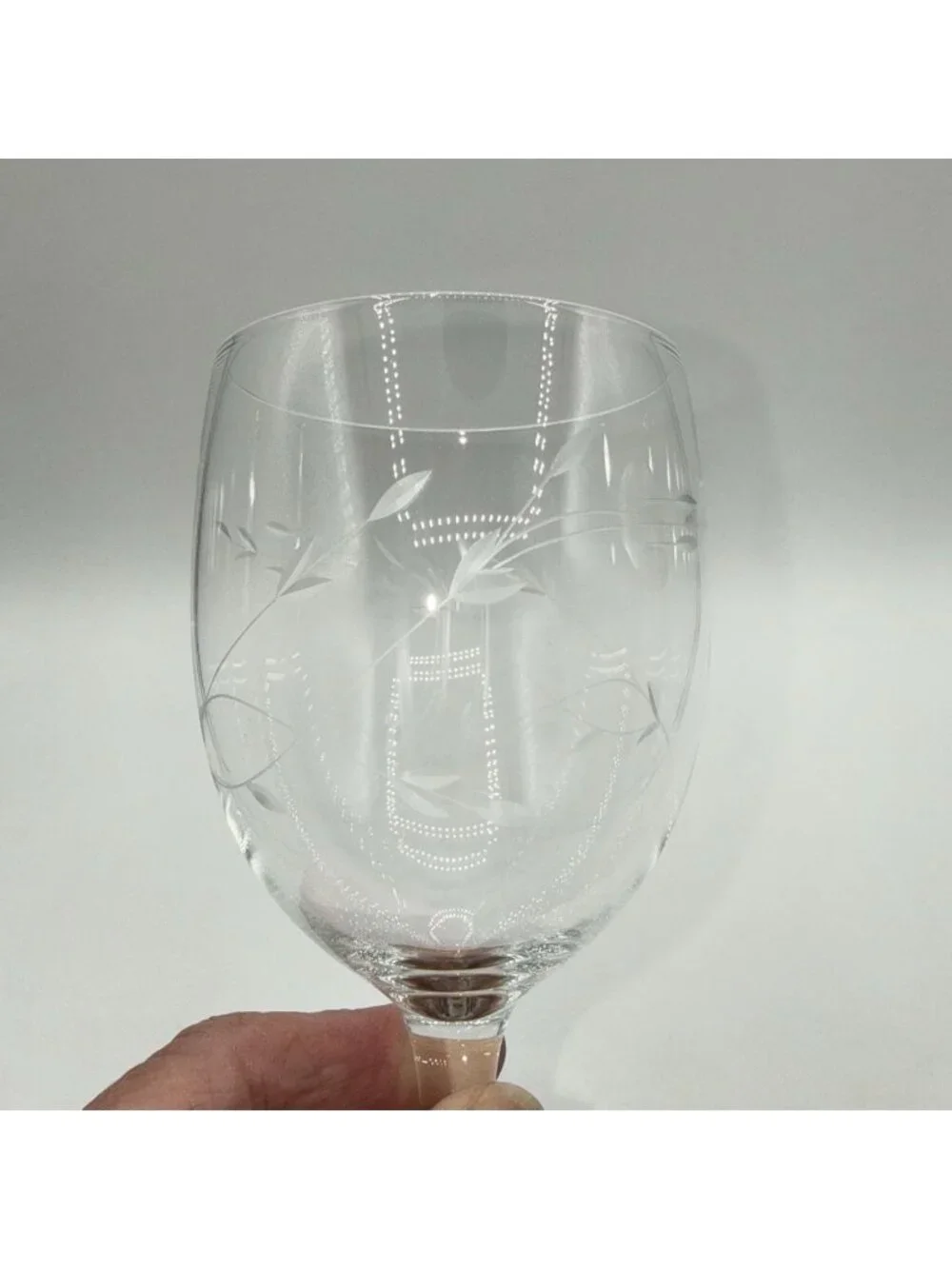Set of 4 Vintage Princess House Heritage Crystal Wine Glasses